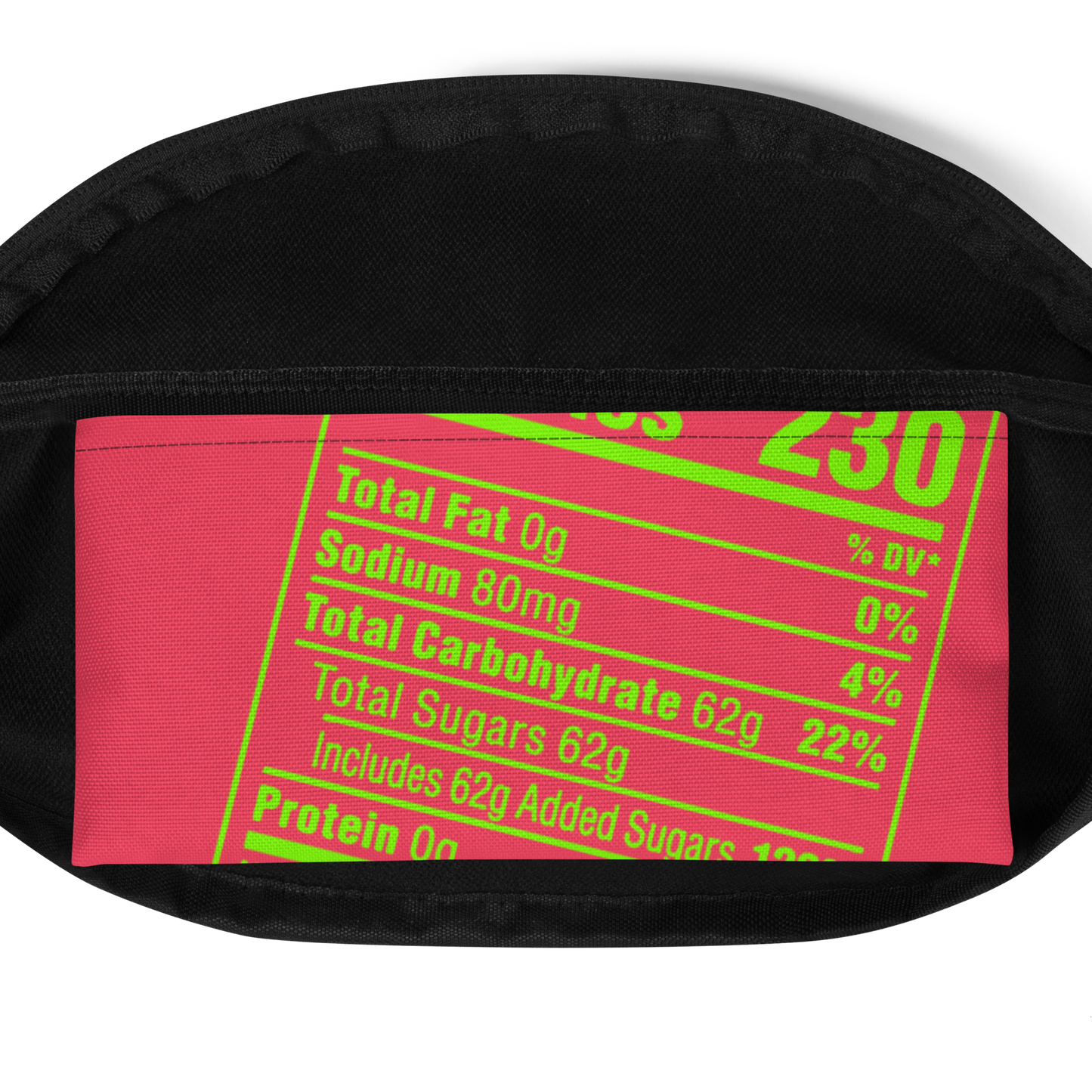 Nutrition Facts Fanny Pack