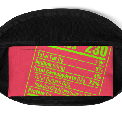 Nutrition Facts Fanny Pack