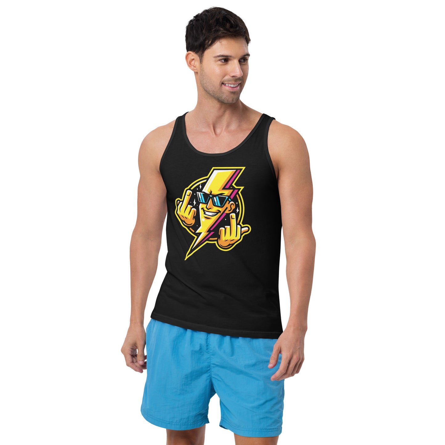 Lightning Mascot Men's Tank Top