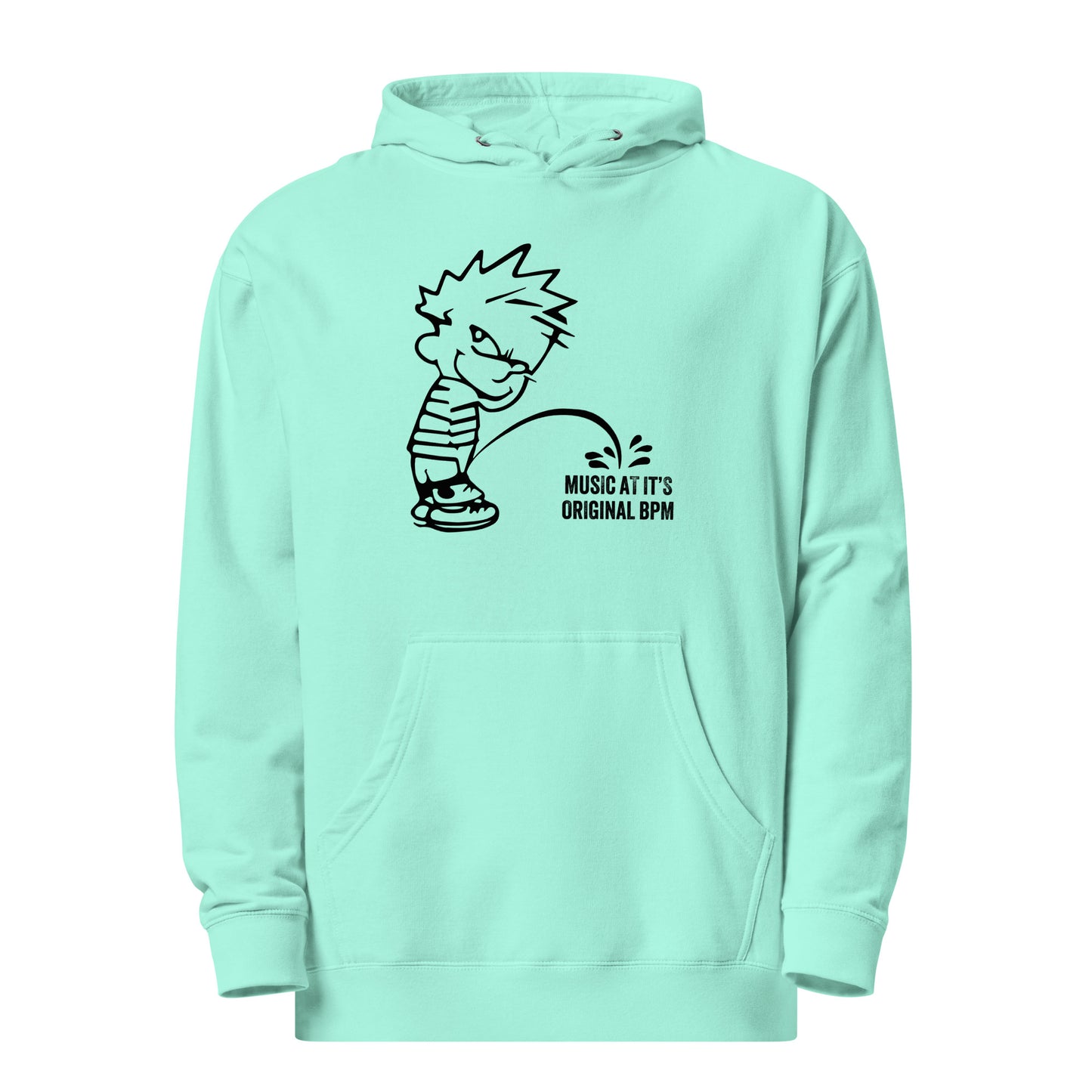 Peeing on BPM Unisex Midweight Hoodie